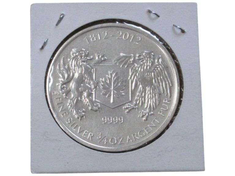 1812-2012 Canadian Fine Silver 3/4 oz  - Limited Edition