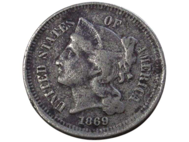 1869 3 Cent Piece
