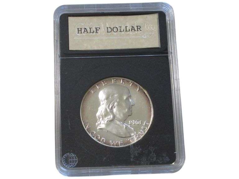 1961 Proof Franklin Half Dollar  in Protective Case
