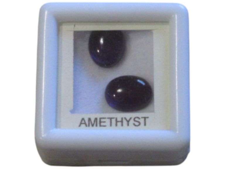 Pair of Amethyst Gemstones