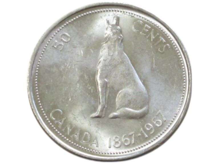 SILVER 50 CENT 1967 CANADA