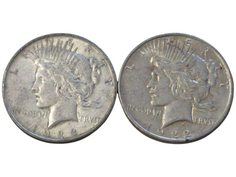 1922 & 1923 Peace Silver Dollar