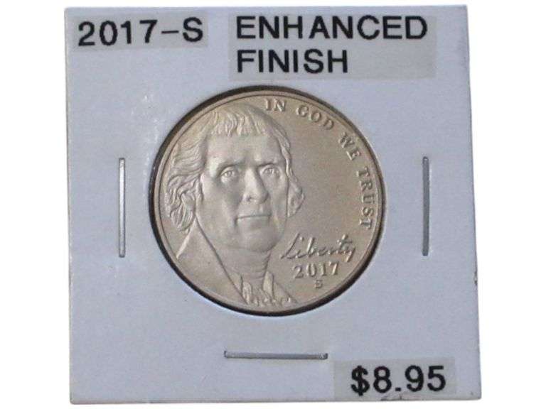 2017-S Jefferson Nickel Enhanced Finish