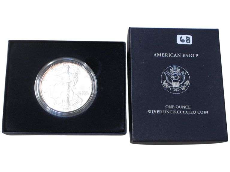2007 American Eagle One Ounce Silver Uncirculated  in Box