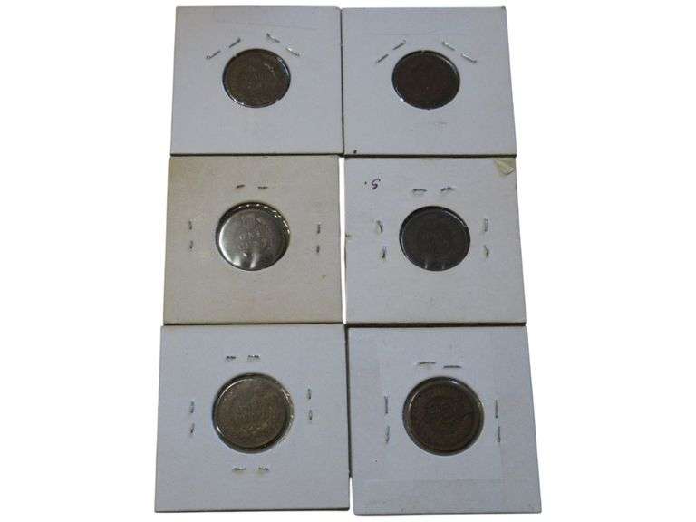 Collection of Indian Head Cents - 1881, 1886, 1892, 1897, 1900, 1906