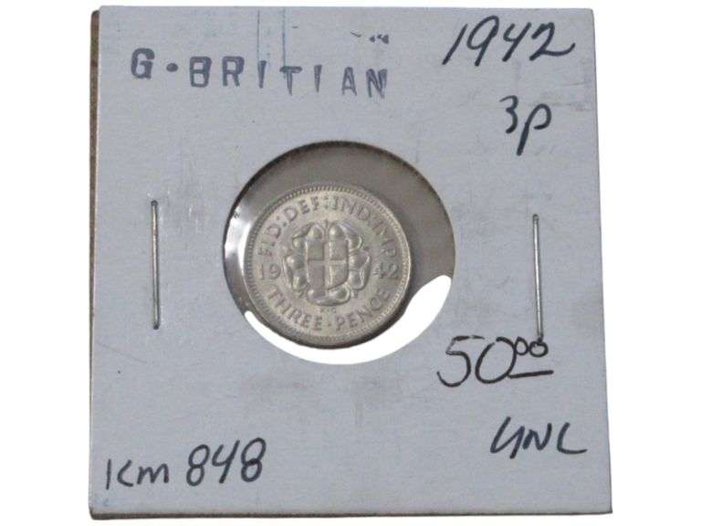 1942 Great Britain Threepence  - Collectible Currency