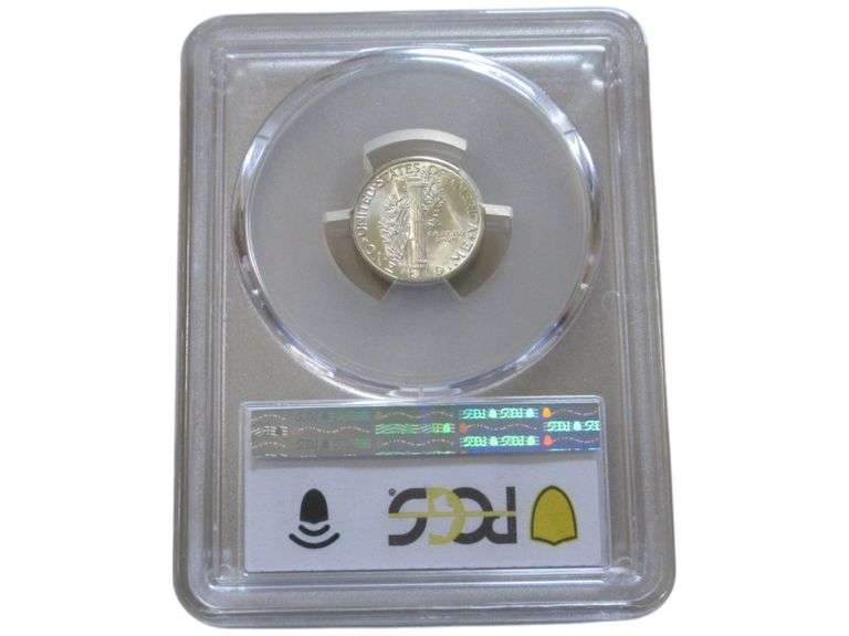 1945-S MERCURY DIME PCGS MS65