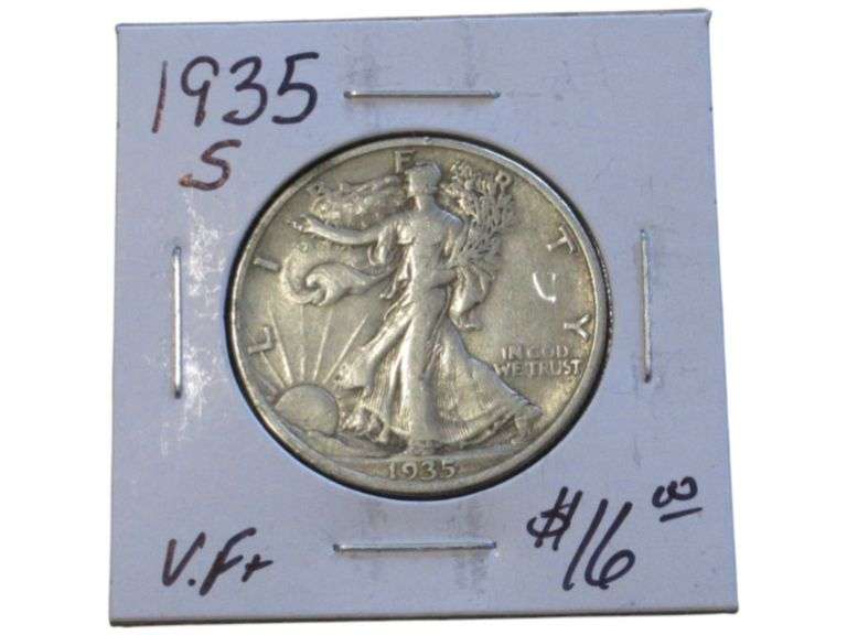 1935-S Walking Liberty Half Dollar  - VF+ Condition