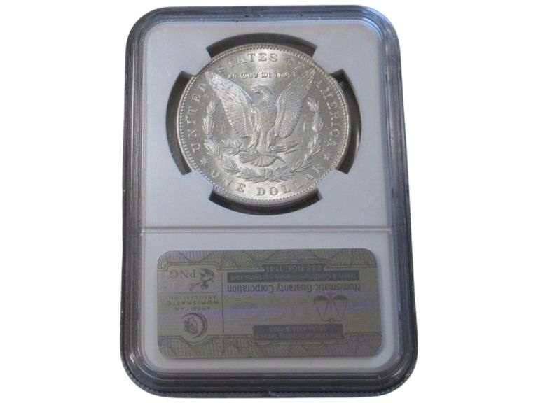 1890 Morgan Silver Dollar $1 MS 61 NGC Graded