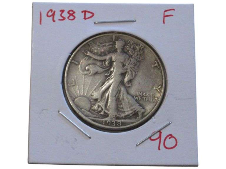 1938 D Walking Liberty Half Dollar Key Date