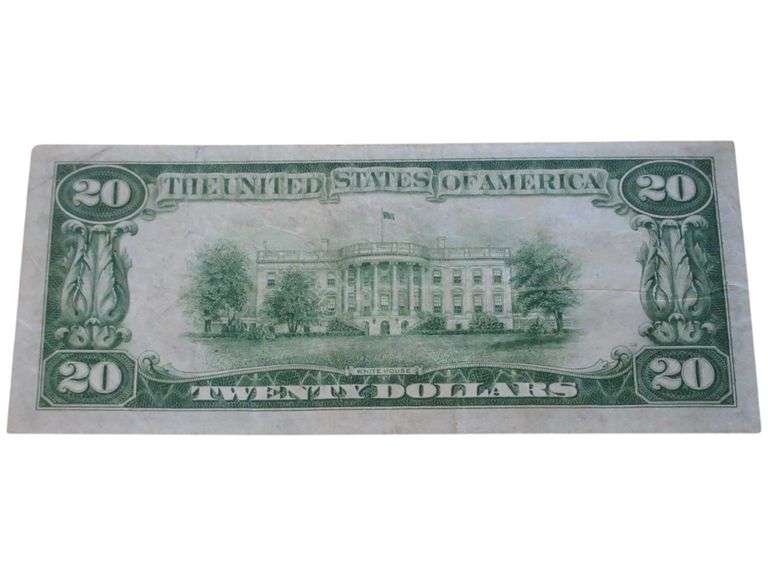 1929 $20 National Currency Note from Federal Reserve Bank of Atlanta