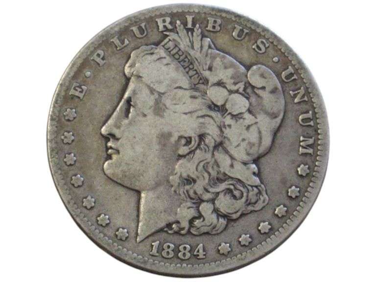 $1 1884-S NICE DATE MORGAN SILVER DOLLAR