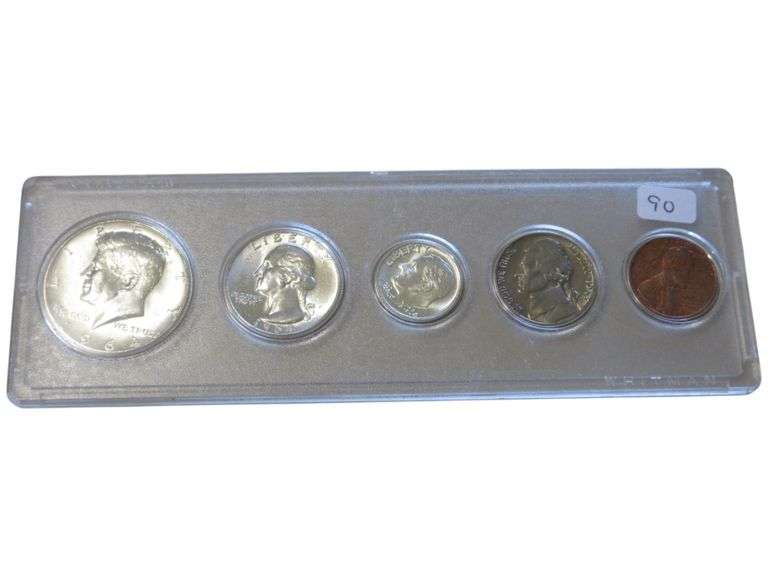 1964 U.S. Mint Year Set in Whitman Holder - Half, Quarter, Dime, Nickel, cent Collection