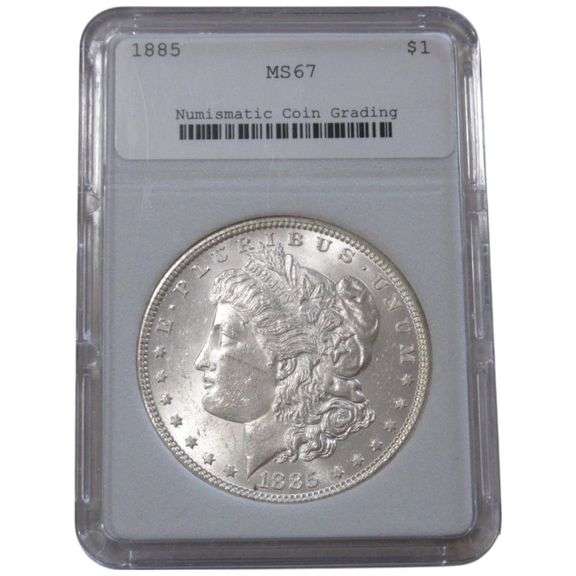 SUPERB $1 1885 MORGAN SILVER DOLLAR