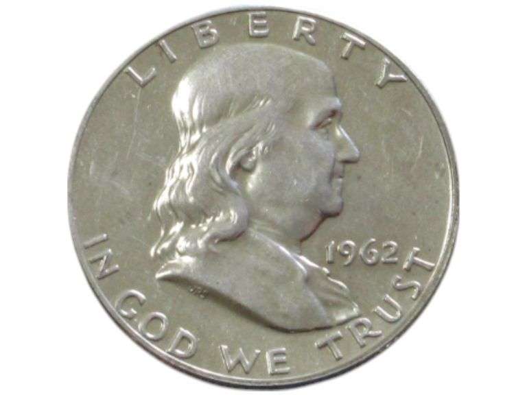 1962 PROOF FRANKLIN HALF