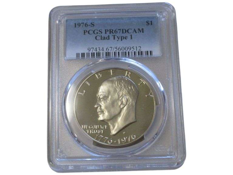 1976-S Eisenhower Dollar PCGS PR67DCAM Clad Type 1