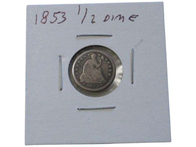 1853 Seated Liberty Half Dime