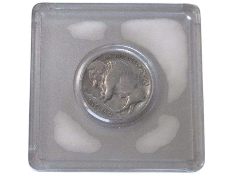 1936 Buffalo Nickel in Clear Protective Case
