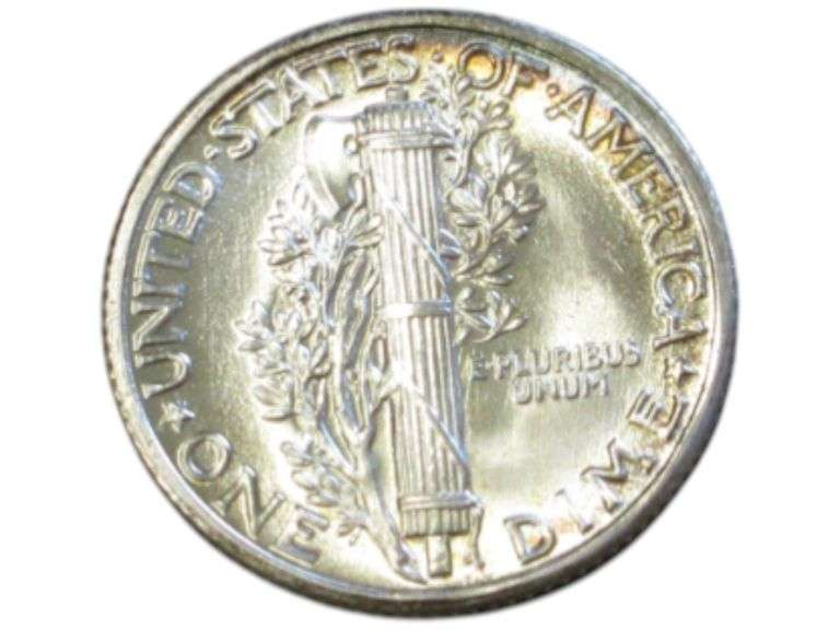 1936 Mercury Dime Brilliant Luster Uncirculated