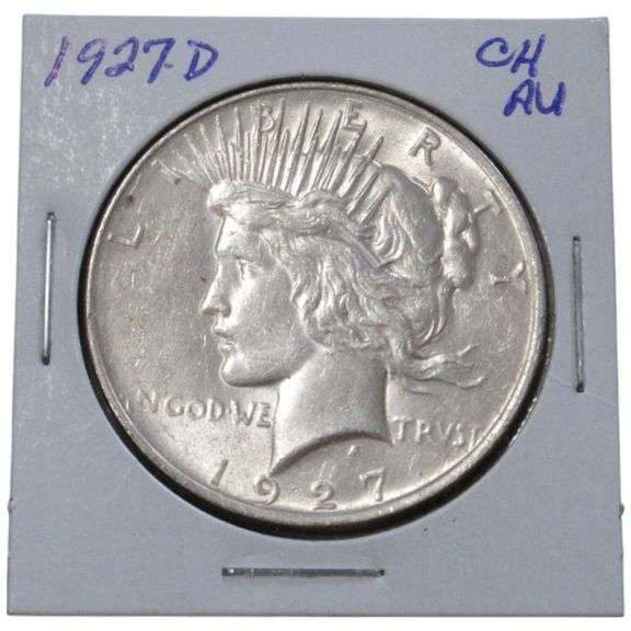$1 1927-D PEACE SILVER DOLLAR