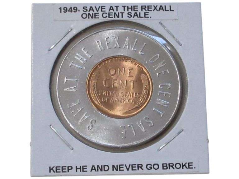 1949 Rexall One Cent Sale Souvenir