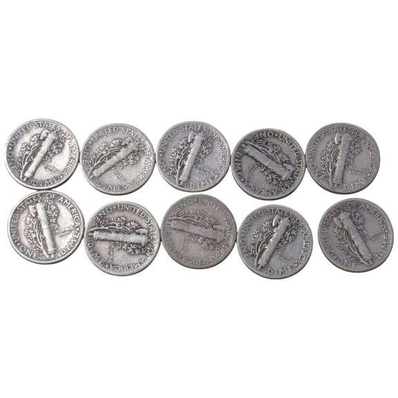 10 MERCURY DIMES 1941