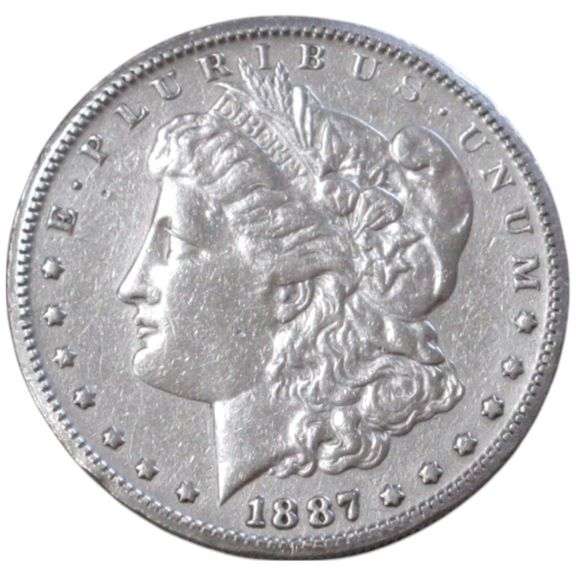 $1 1887-S MORGAN SILVER DOLLAR