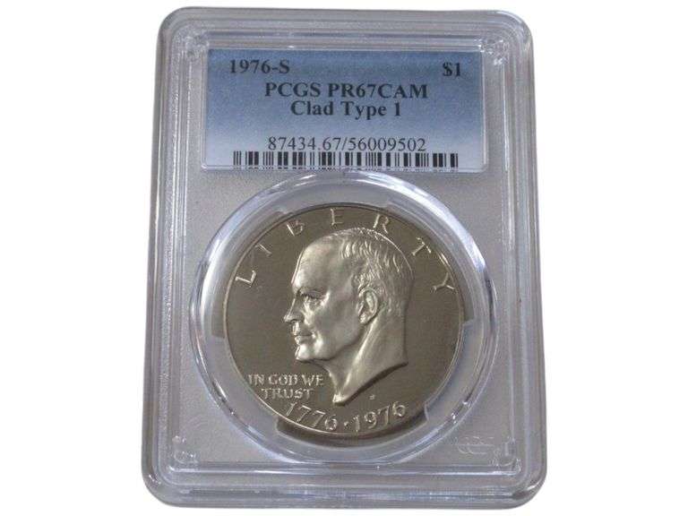1976-S Eisenhower Dollar PCGS PR67CAM Clad Type 1