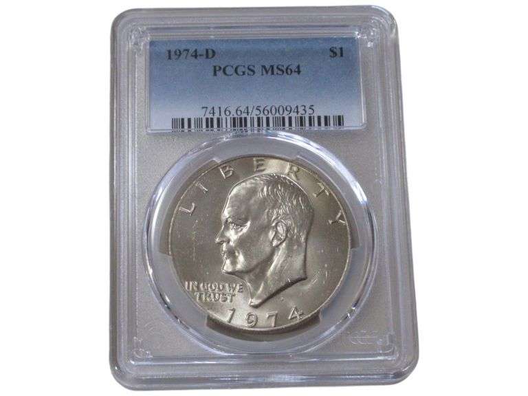 1974-D Eisenhower Dollar PCGS MS64