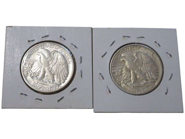 1943 & 1945-D Walking Liberty Half Dollar