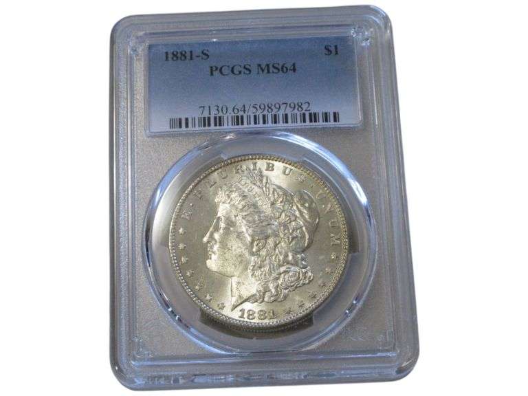 1881-S Morgan Silver Dollar PCGS MS64