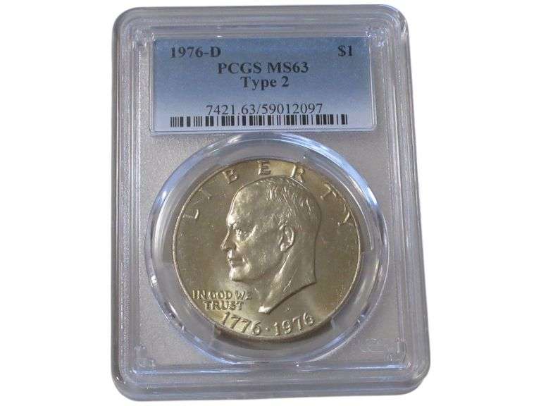 1976-D Eisenhower Dollar  PCGS MS63 Type 2