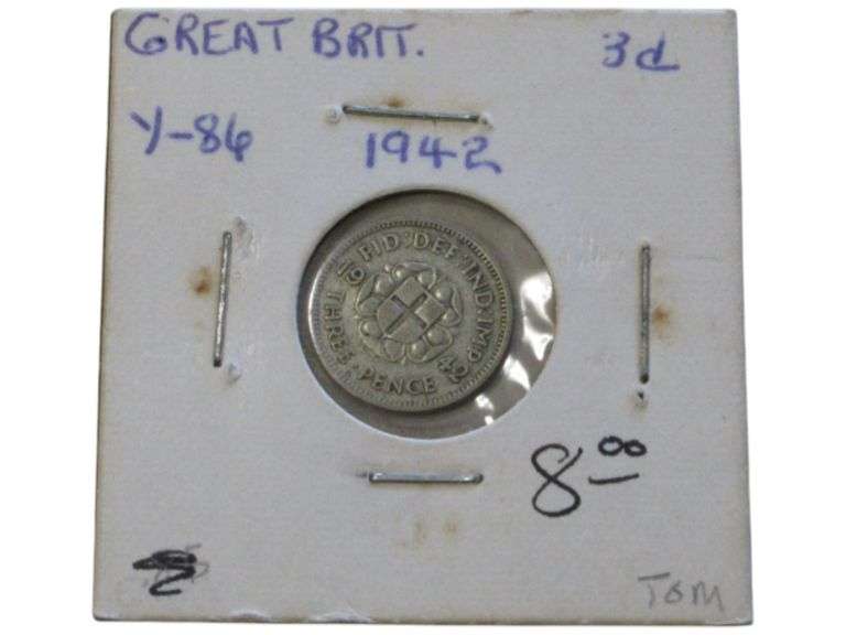 1942 Silver 3 Pence