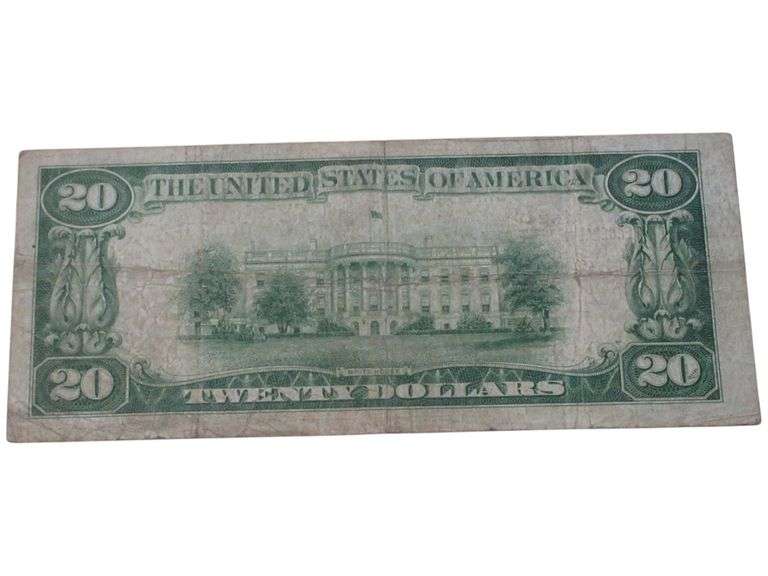1929 $20 Federal Reserve Bank Note - Chicago, Illinois