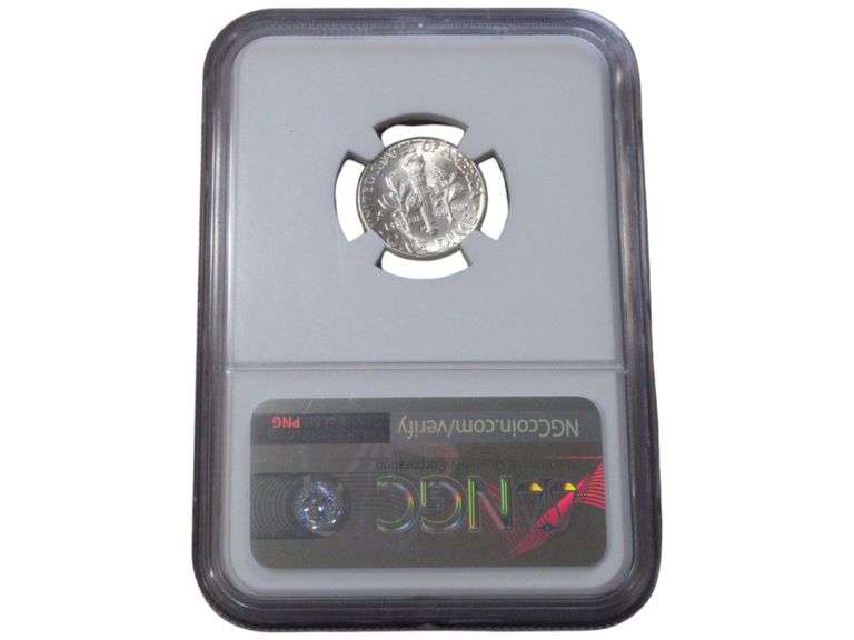 1960 D Roosevelt Dime NGC MS 67 Graded