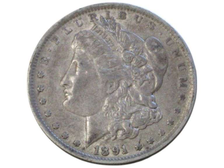 1891 O Morgan Silver Dollar