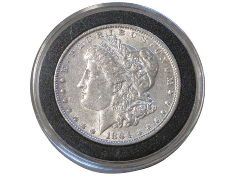 1884 Morgan Silver Dollar  in Protective Case