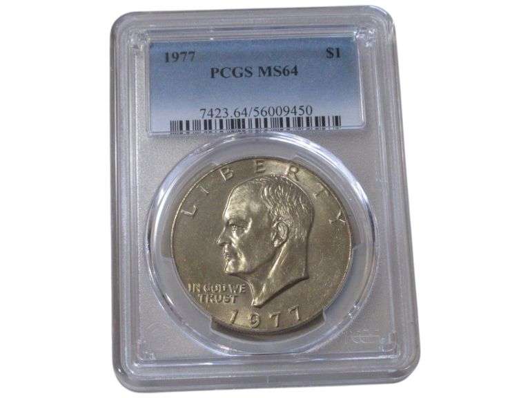 1977 Eisenhower Dollar  PCGS MS64 Graded