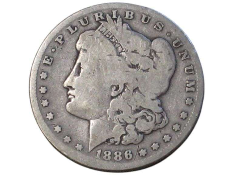 1886 S Morgan Silver Dollar