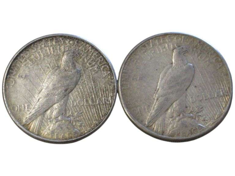 1922 1923 Peace Silver Dollars