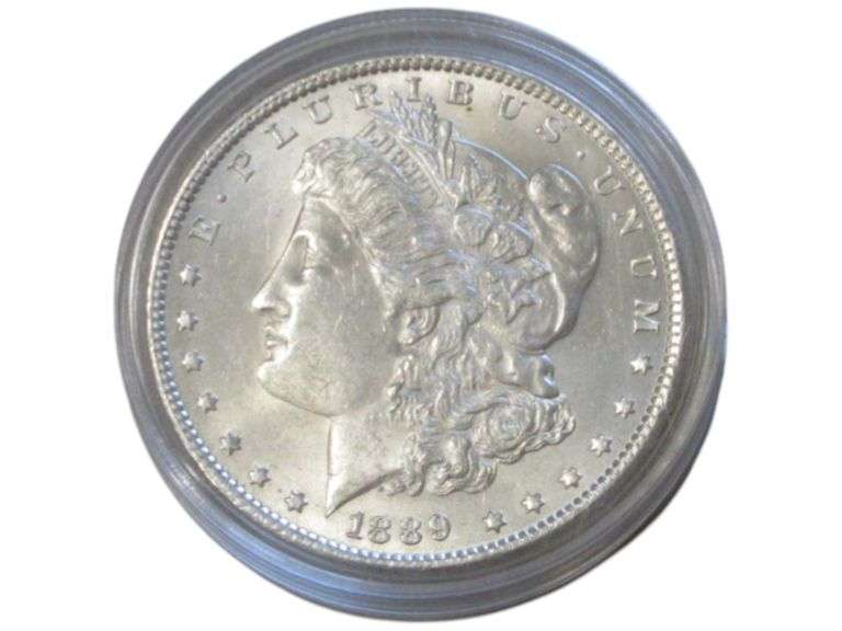 1889 Morgan Silver Dollar  in Protective Case