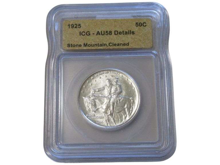 1925 Stone Mountain Half Dollar - ICG AU58 Details