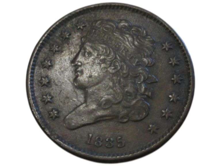 1835 Classic Head Half Cent