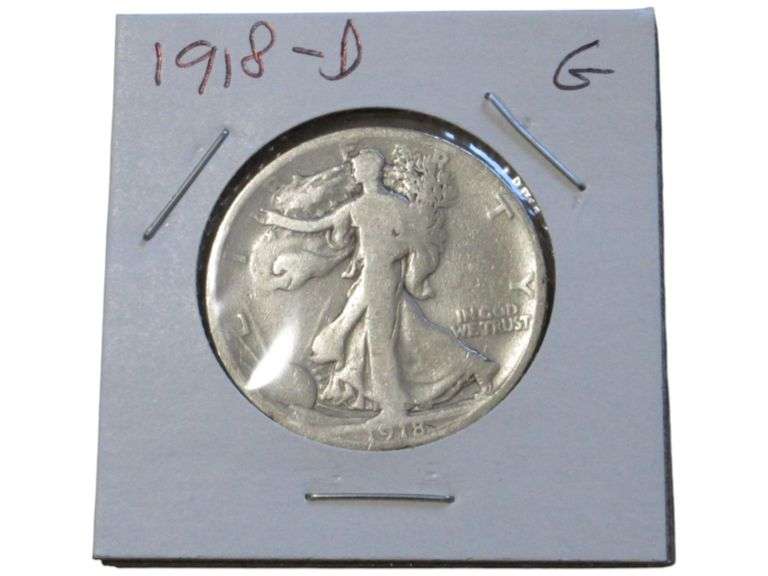 1918-D Walking Liberty Half Dollar