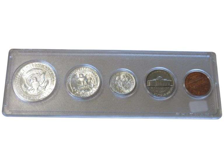 1964 U.S. Mint Year Set in Whitman Holder - Half, Quarter, Dime, Nickel, cent Collection