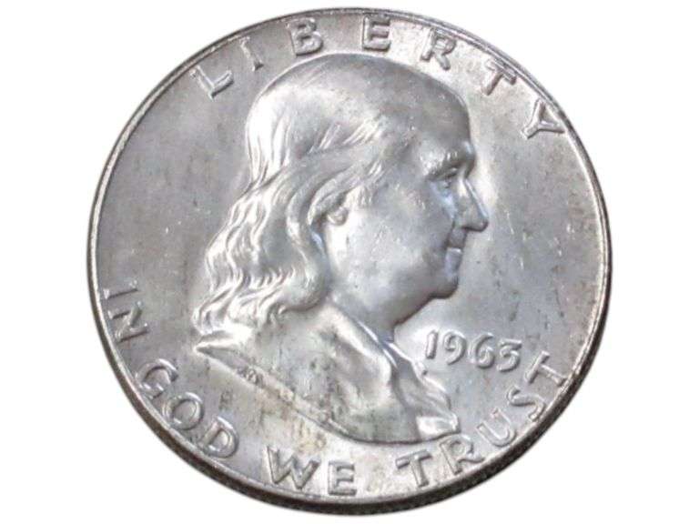 1963 Franklin Half Dollar Silver  - Liberty In God We Trust
