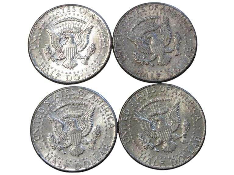 1964 Kennedy Half Dollar Silver  Set - Lot of 4