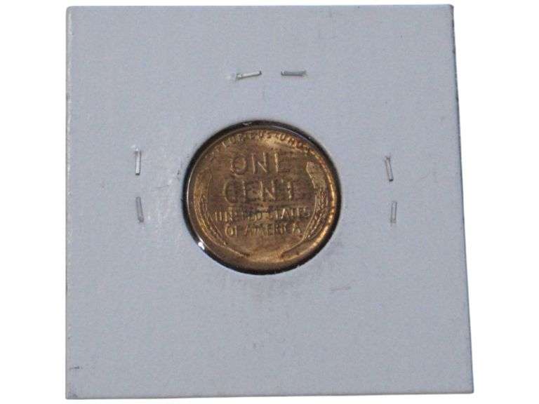 Uncirculated 1936 Lincoln Wheat cent in Protective Sleeve