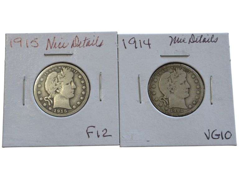 1914 1915 BARBER QUARTER LOT