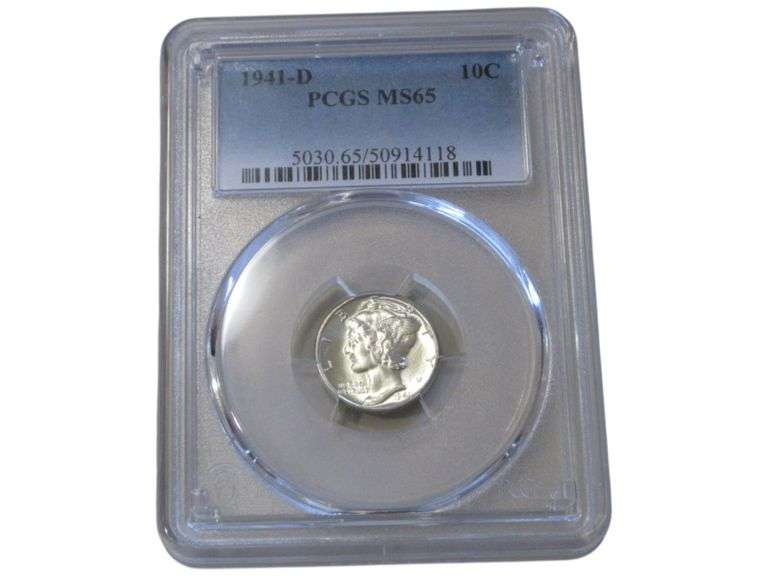1941-D Mercury Dime PCGS MS65 Silver